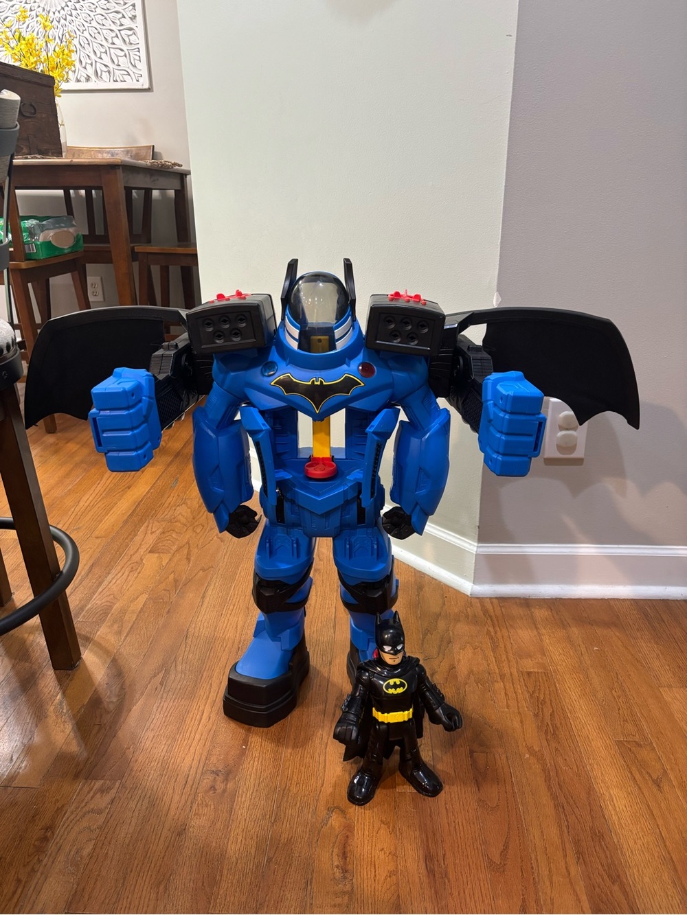 Batman Blue and Black Transforming Mech with Mini Figure